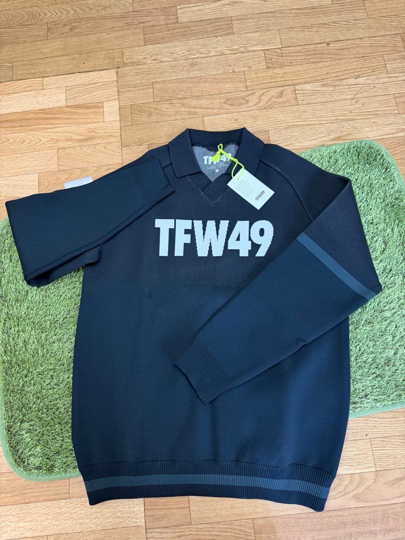 新品正規品【TFW49/L】ニットポロ　長袖カットソー高機能ポリエステルUVケア