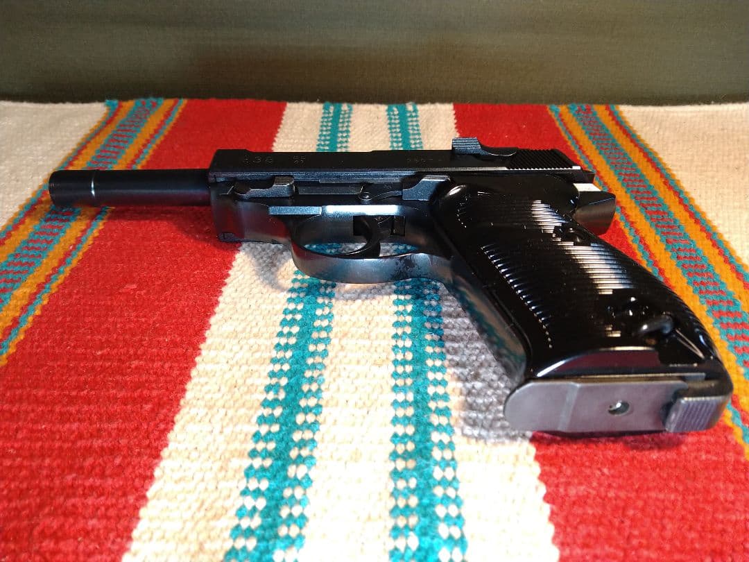 希少な美品！マルゼン　ワルサーP38　キャロム社モリブデンブルーカスタム！漏無し
