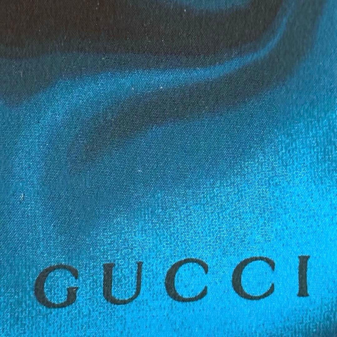 【未使用】 GUCCI グッチ バンダナ スカーフ マーブル模様