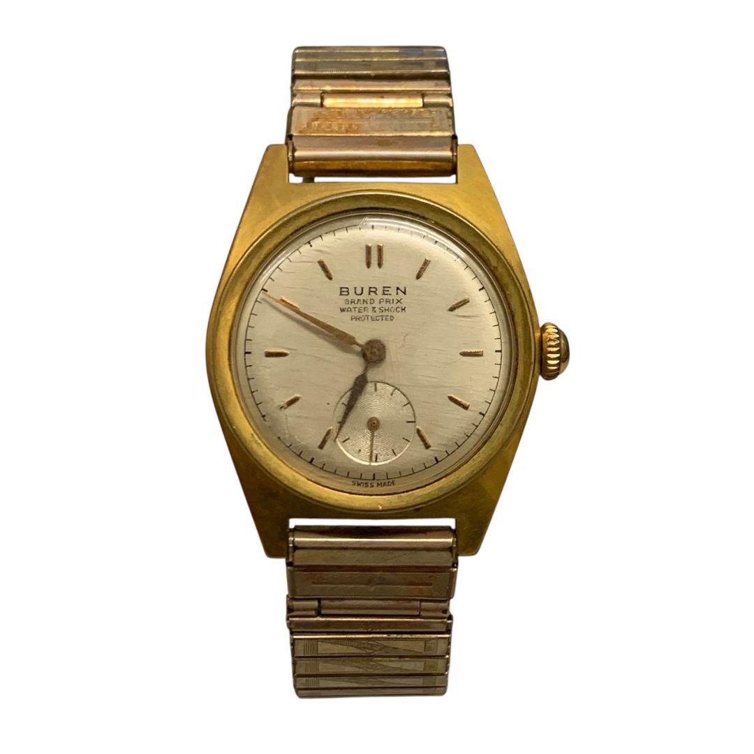 シ*ア様 A10294【希少】稼働品 手巻 ビューレン アンティーク 腕時計　ス