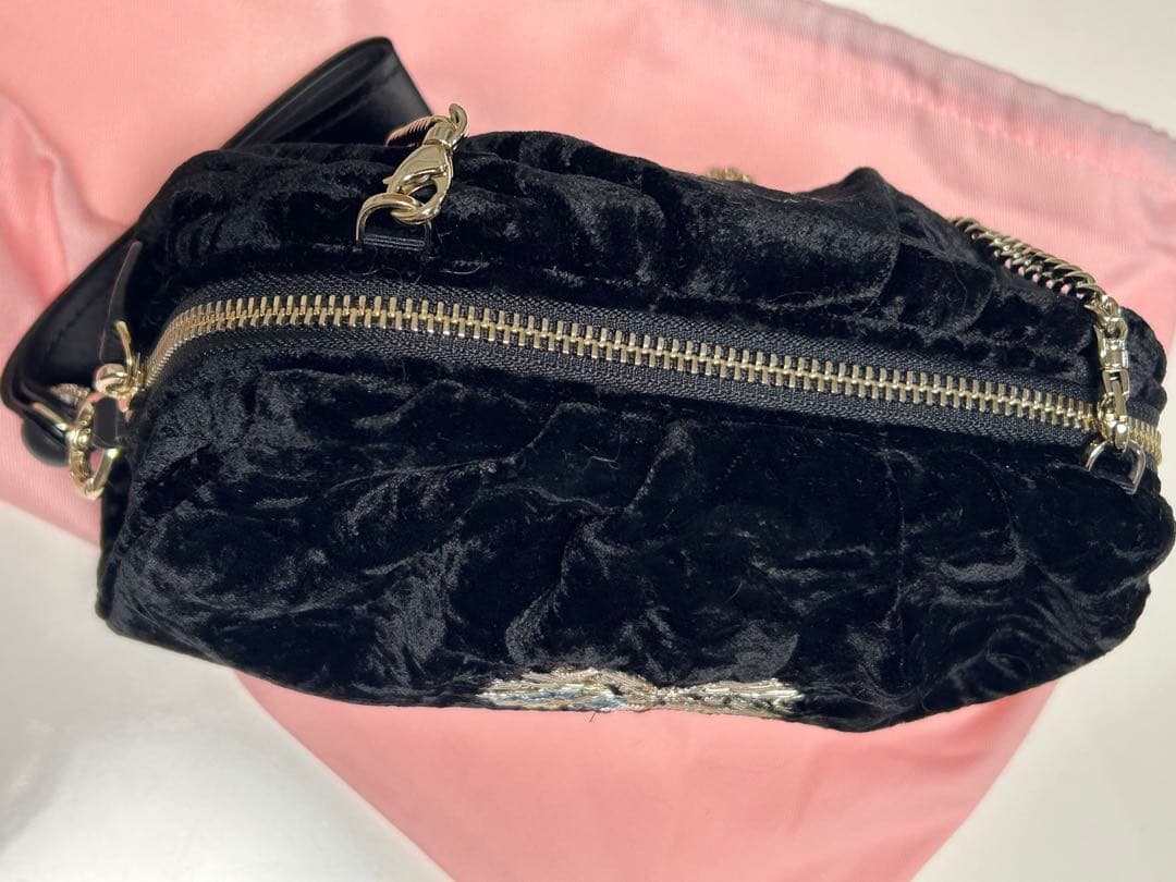 ケイトスペードニューヨーク パーティーヴェルベット キャットクラッチ