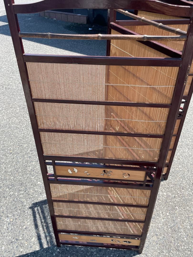 衝立　パーテーション　間仕切り　住まい　年代物　和風　家具　インテリア　和室