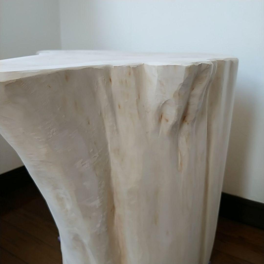 丸太スツール　丸太サイドテーブル　ヒノキ根元