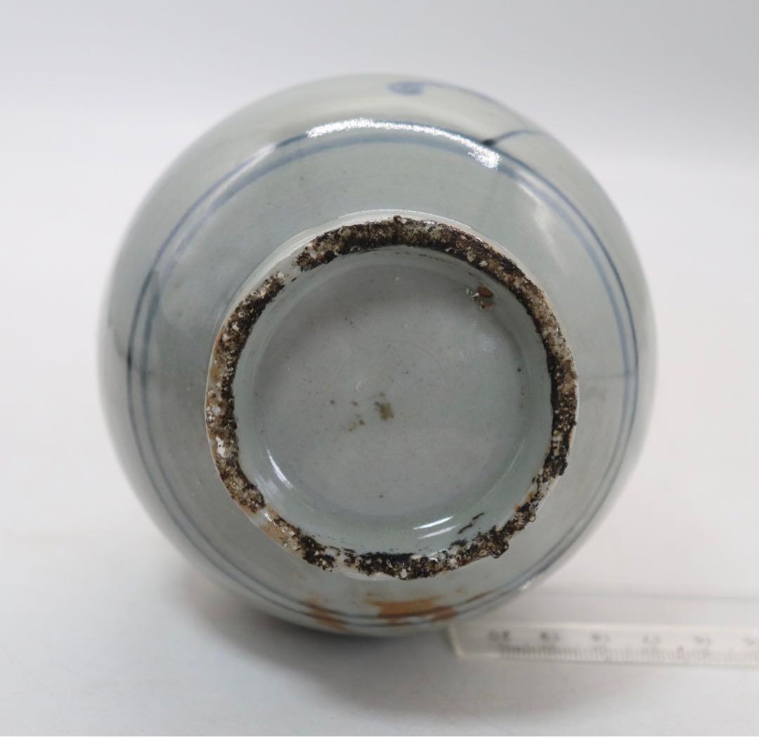 李朝　染付　瓶　送料込み0814