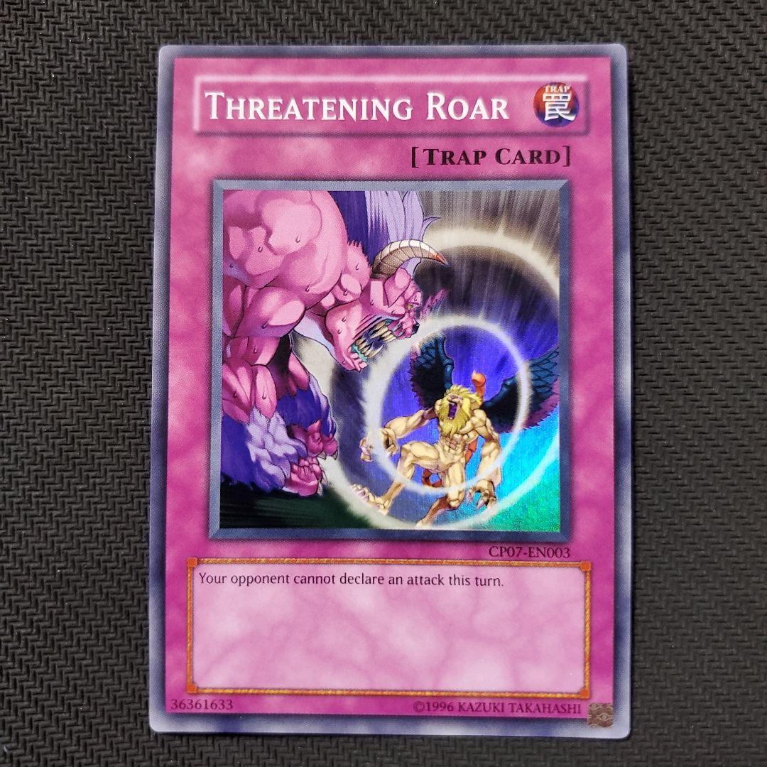 遊戯王　威嚇する咆哮　英語版CP07　スーパーレア　チャンピオンパック限定収録品