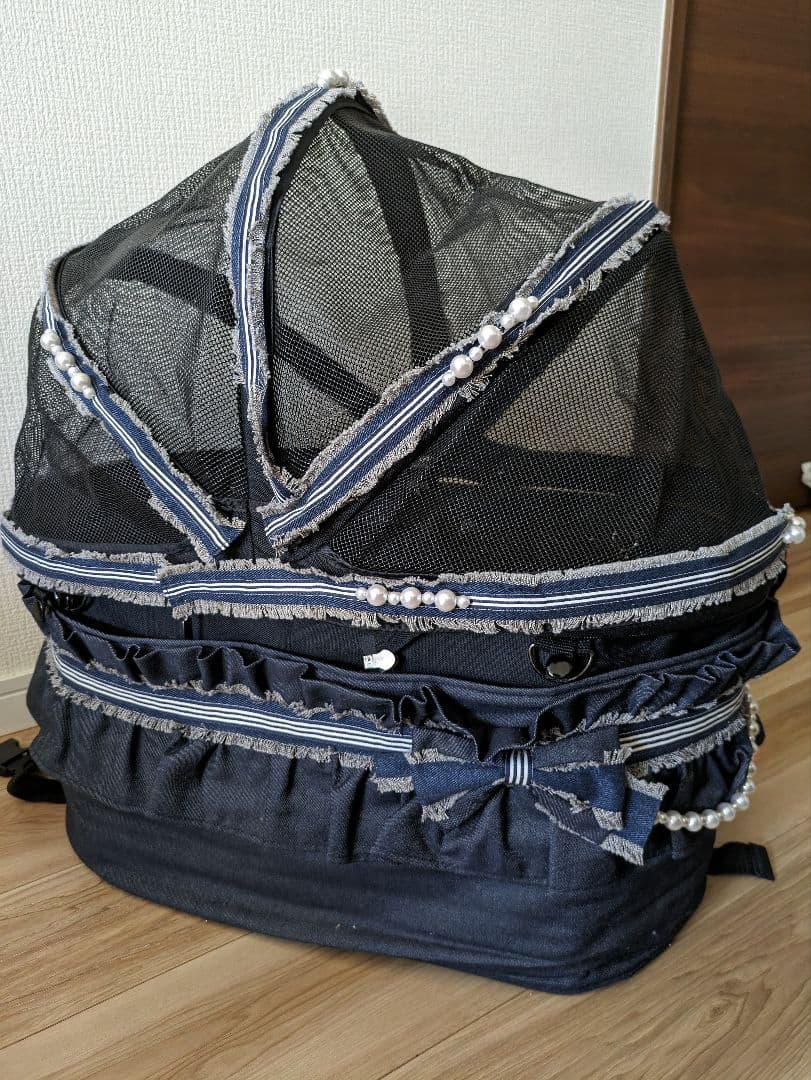 りかま　天使のカート　ルルドール　ハイウエストフリンジデニムミアキス　M