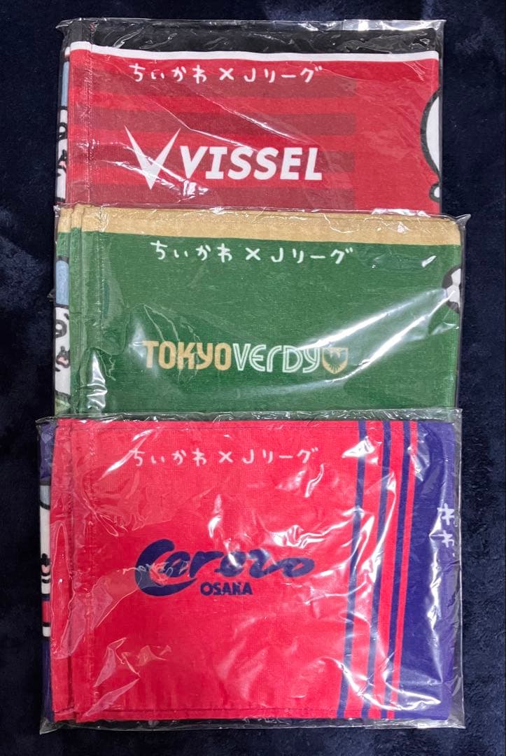 ちいかわ×Jリーグ マフラータオル ヴィッセル神戸 東京ヴェルディ セレッソ大阪