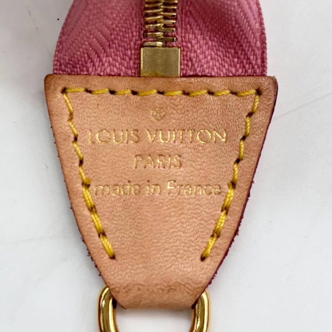 美品　ルイヴィトン モノグラム ジャガード マイクロ ポシェット アクセソワール