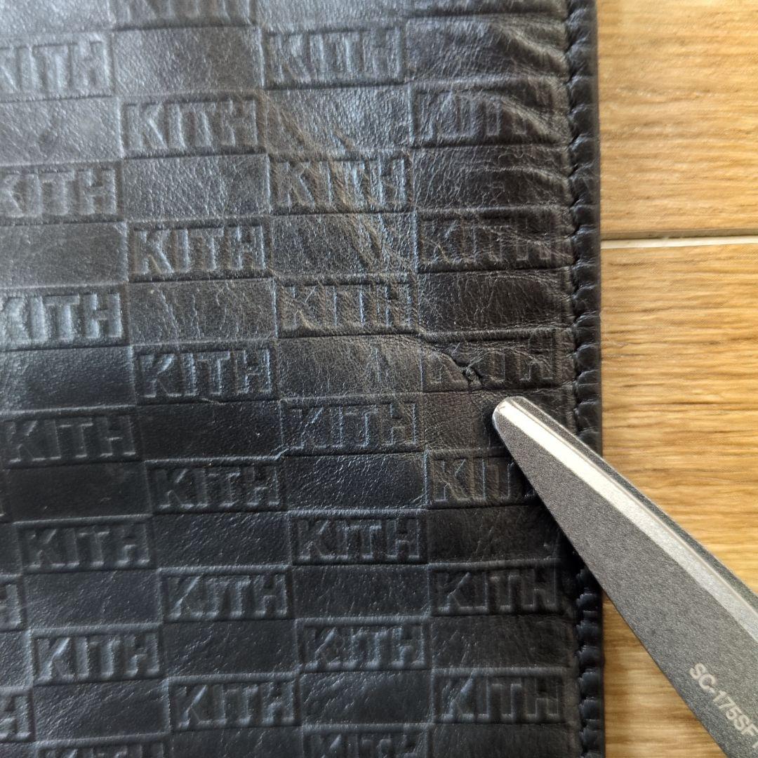 KITH ブラック ポーチ　モノグラム