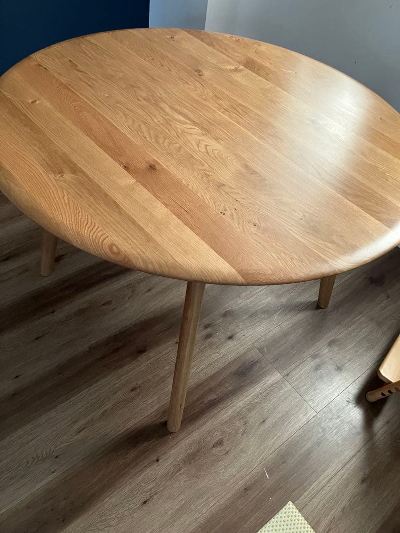 【チンネン様】大川家具　円形ダイニングテーブル