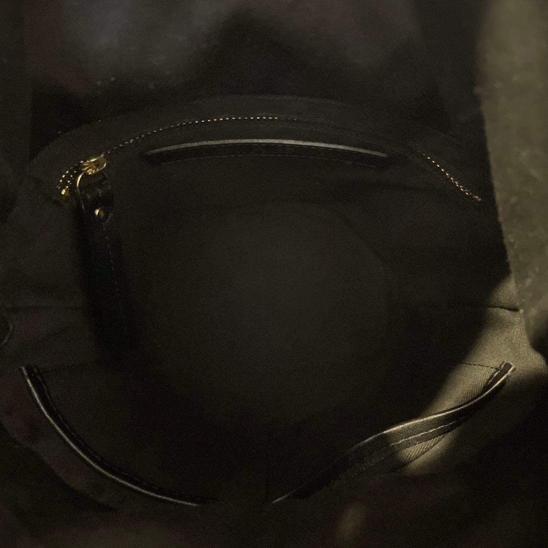 VIOLAd'ORO イタリアンスムースレ ザーノットハンドル バケツ型バッグ