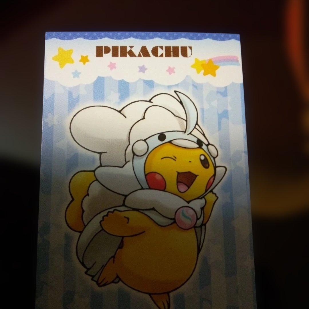 温泉様　　ピカチュウ　メガキャンペーン　名刺カード　３種　３枚