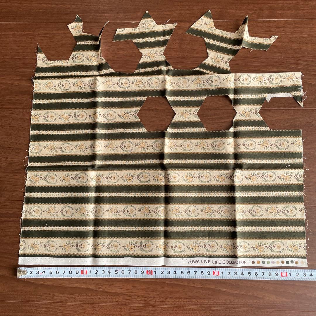 （478）ヘキサゴン 正六角形 パッチワーク 製作途中 カット布