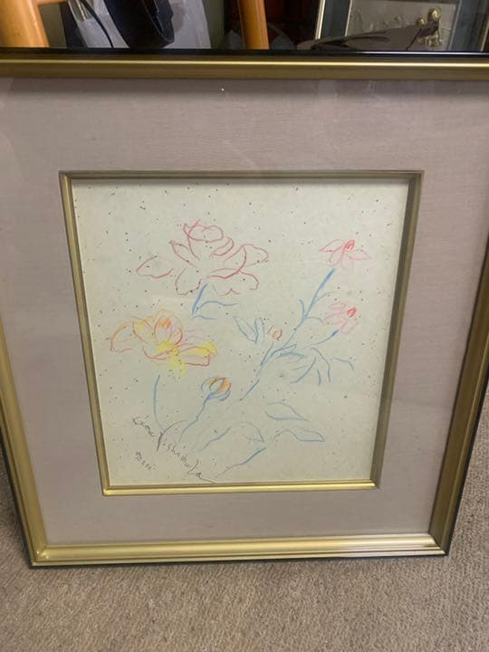 西村計雄　絵画　花