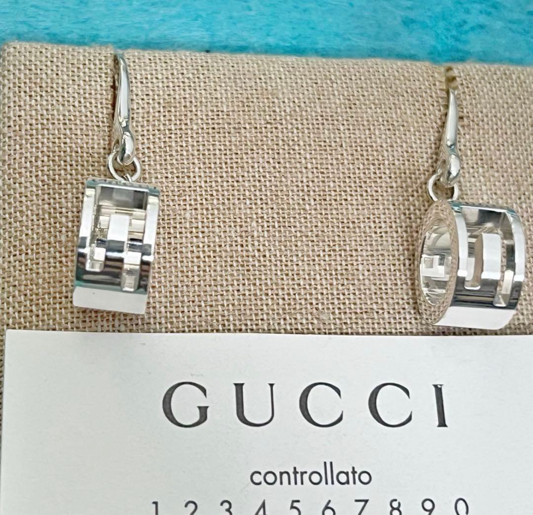 極美品‼️GUCCI Gモチーフリングピアス　両耳セット