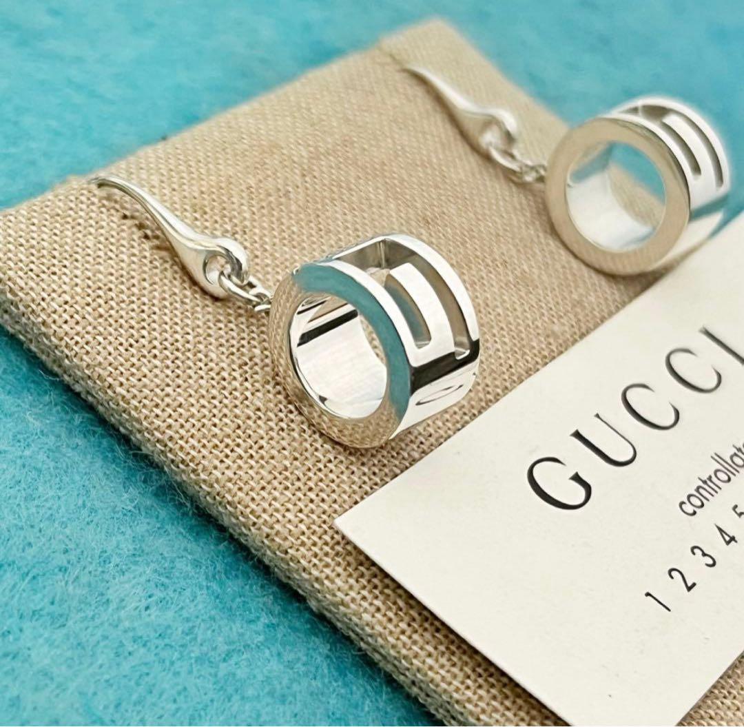 極美品‼️GUCCI Gモチーフリングピアス　両耳セット