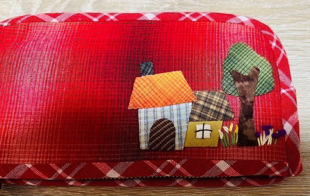 ★新作・最終出品★スーちゃん＆ビリーくん★レッド系＊ハンドメイド＊長財布＊