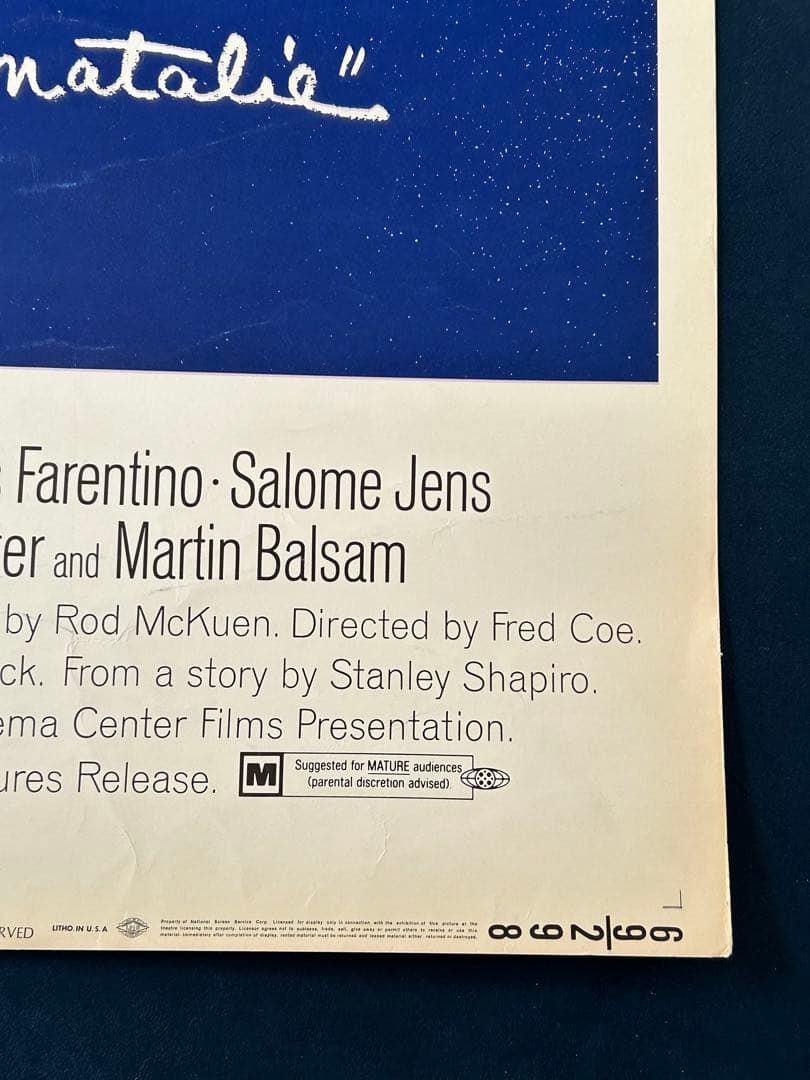 ナタリーの朝　USオリジナル映画ポスター