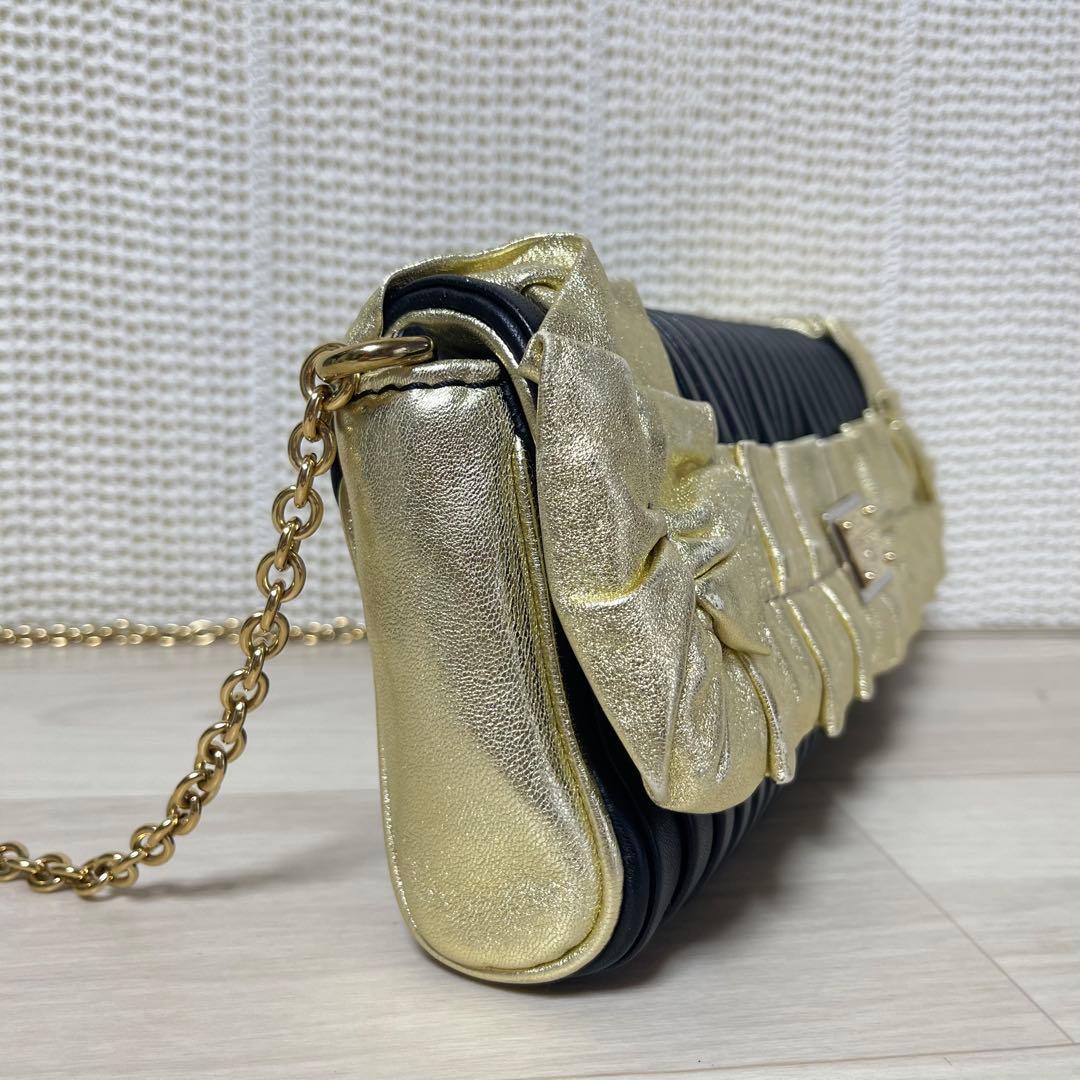 ☆訳あり☆ ドルチェ&ガッバーナ チェーン ショルダー パーティー バッグ