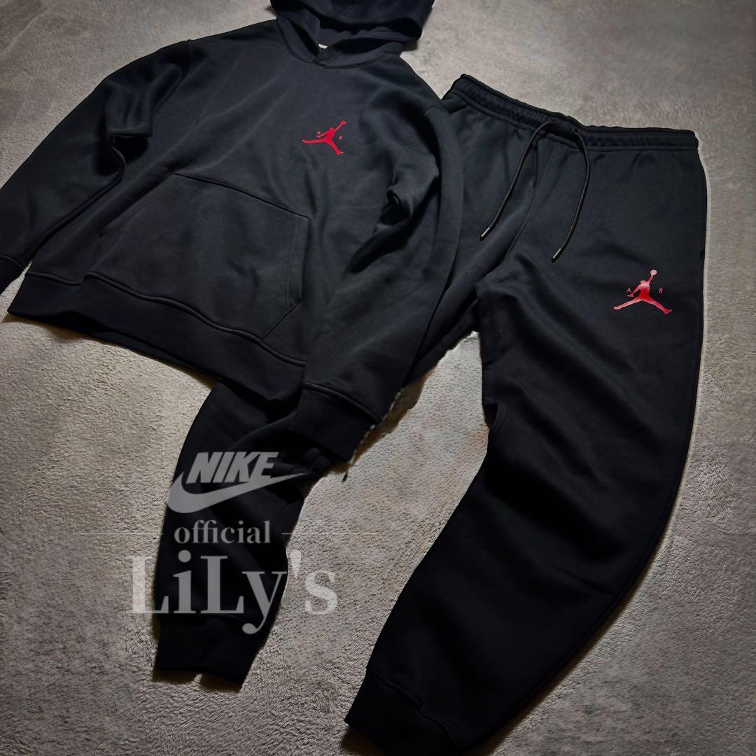 【Ｌサイズ】新品　ジョーダン上下セットアップ　ブラック　黒　NIKE　ナイキ