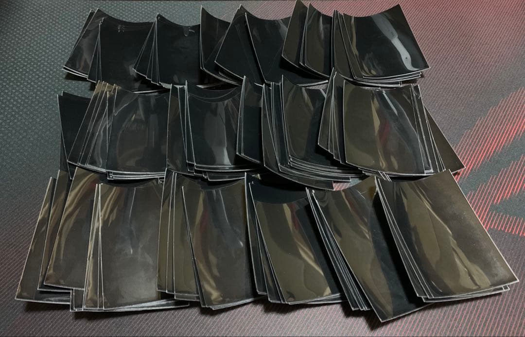 フォーラムスリーブ 黒　絶版　中古150枚＋ジャンク37枚　計187枚