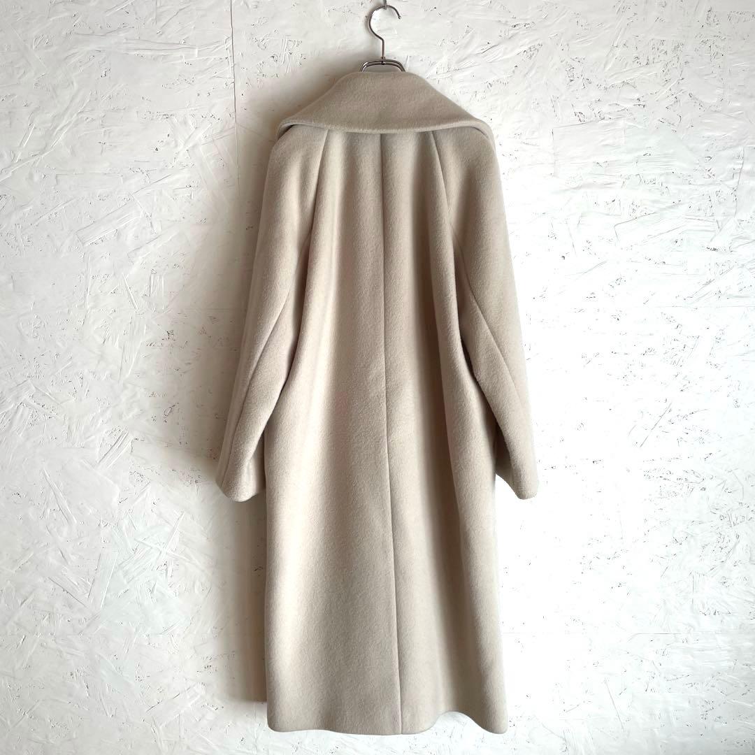 日本製【NOBLE】ウールロングチェスターコート　36