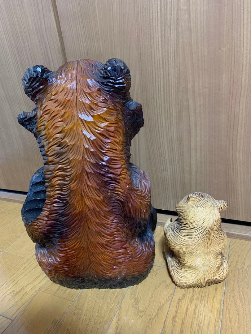 木彫り 熊 一升瓶 民芸 オブジェ セット売り