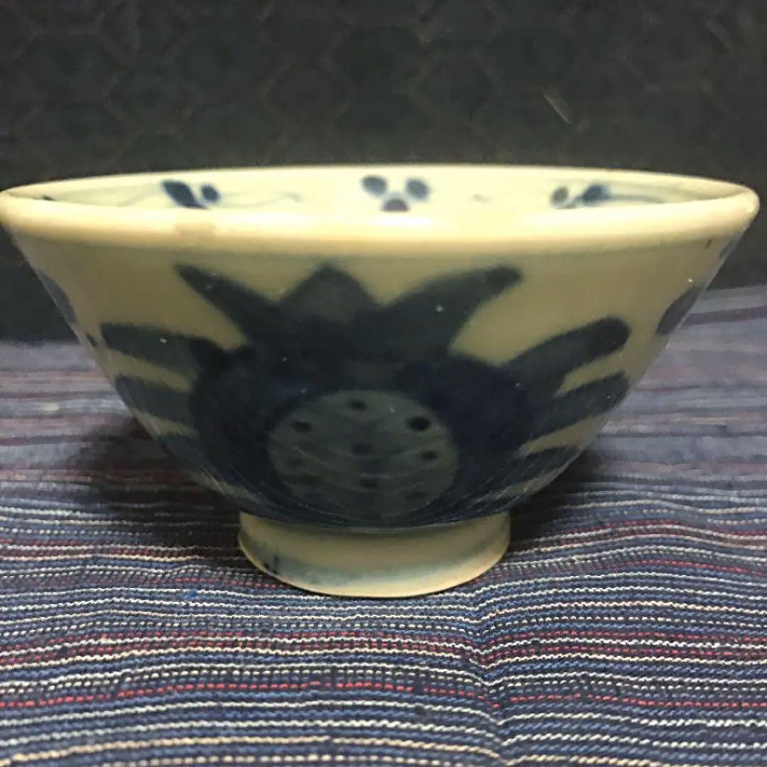 中国古玩 ？　青磁染付煎茶碗 五客揃い