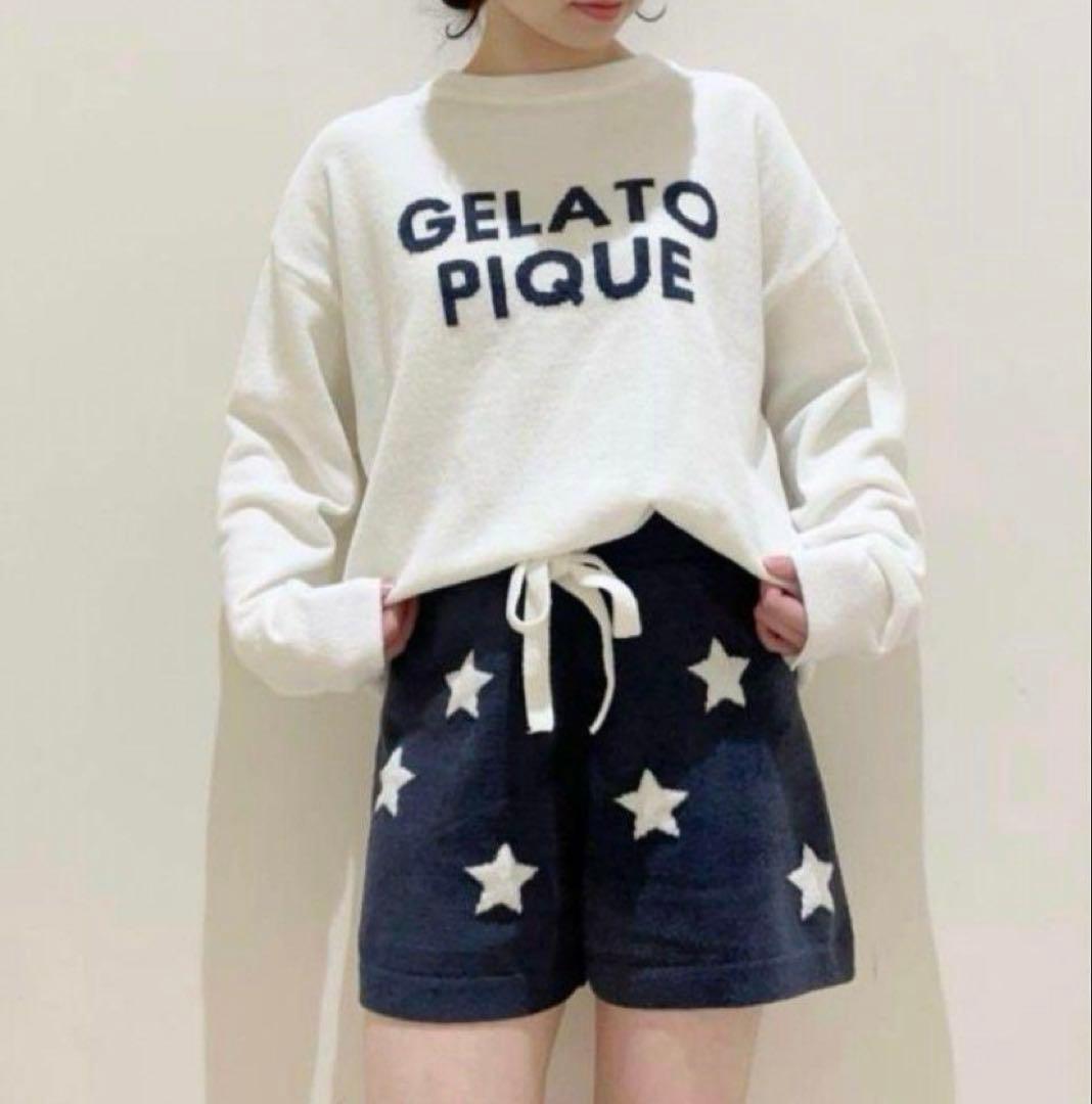 【ジェラートピケ】スターロゴジャガードプルオーバー&ショートパンツSET