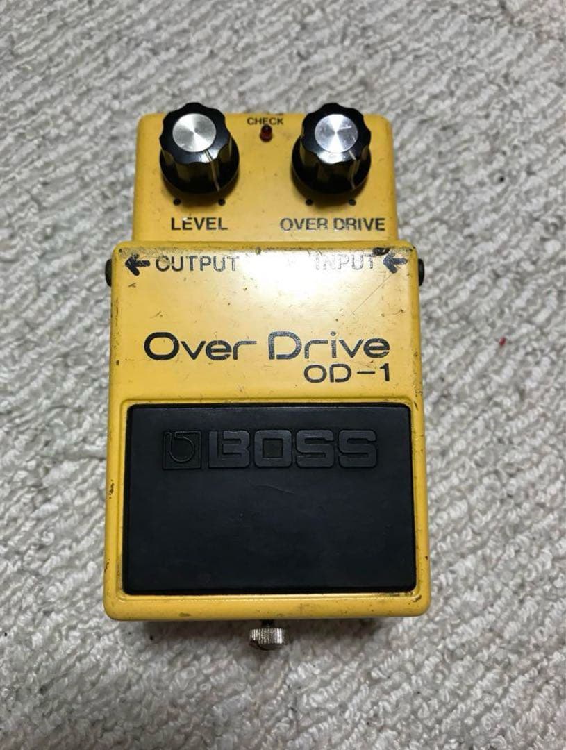 BOSS OD-1 クワッドオペアンプ　銀ねじ