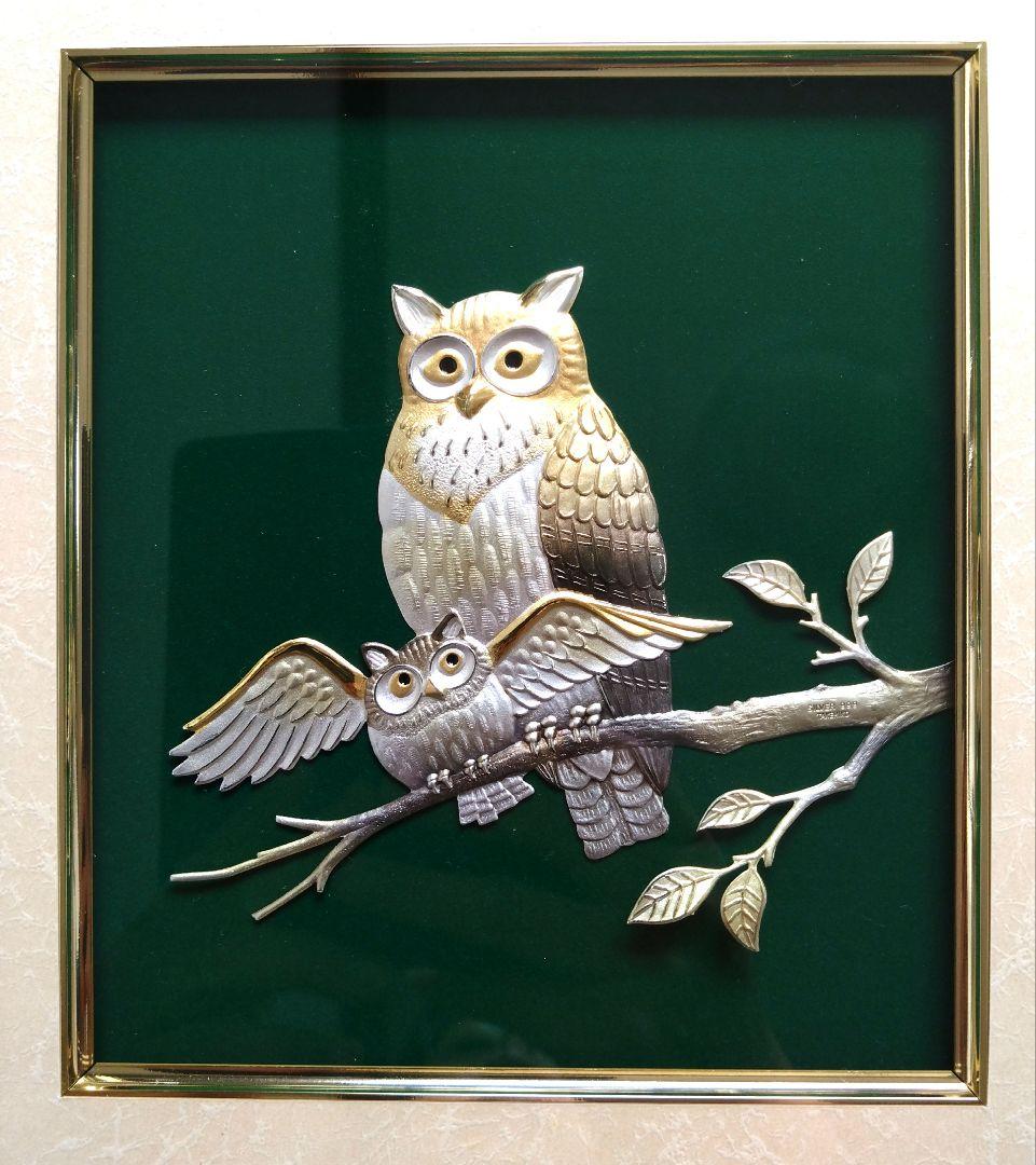 武比古／木製額 ふくろう ５号