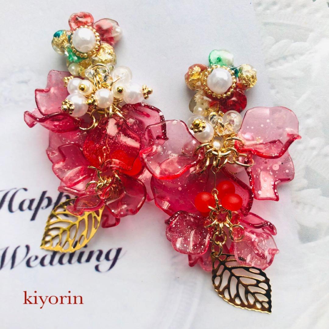 1510 ダークフェアリー　2way ハンドメイド　イヤリング