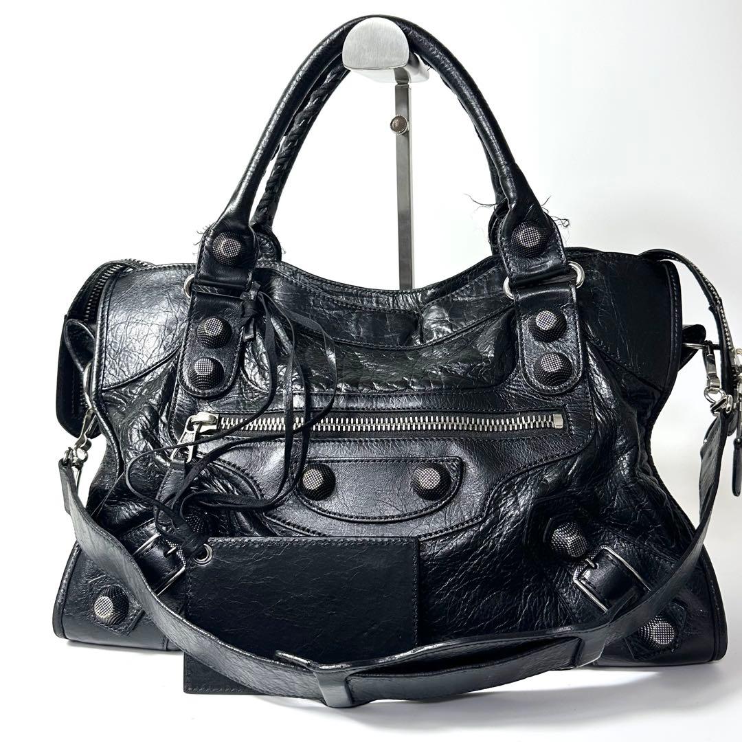BALENCIAGA 2way バッグ 黒 ジャイアントシティ 173084
