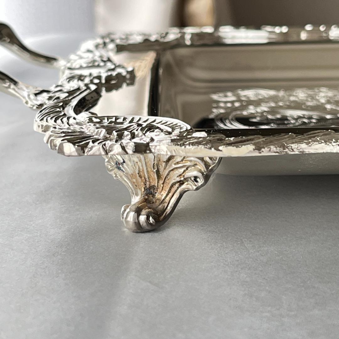 【VINERS】 ギャラリートレー 44cm 装飾フット / ハンドル