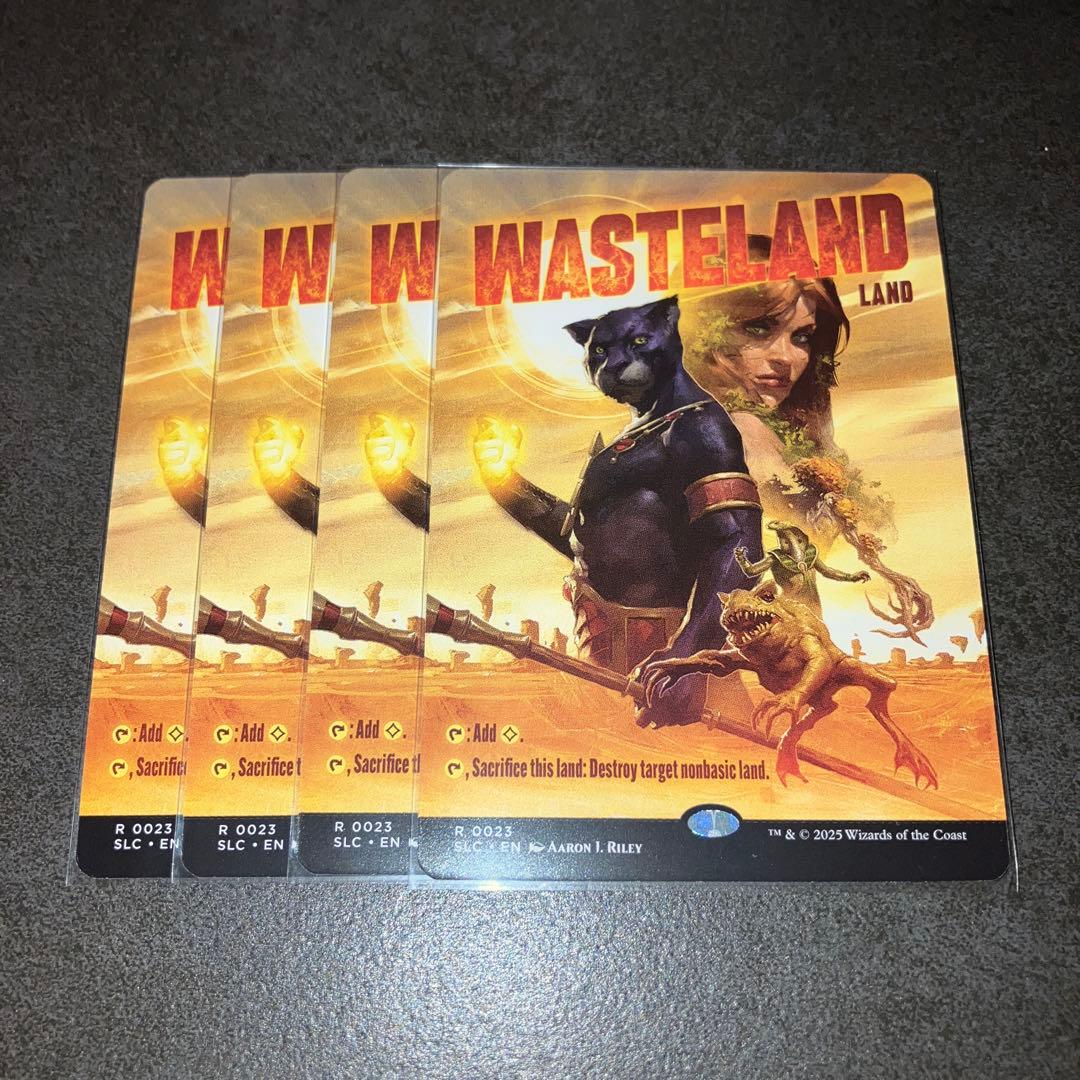 ザ*ク様 不毛の大地　non foil 4枚セット　英語　MTG