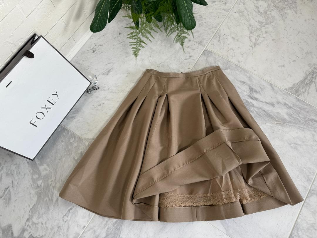 定価約11万✨極美品★FOXEYフォクシー スカート グレース シルクウール38
