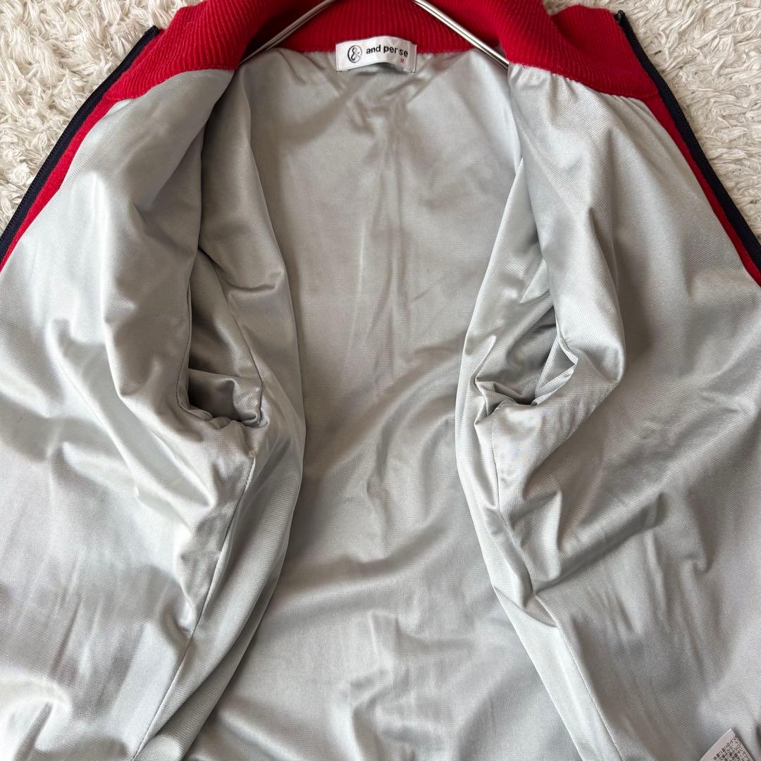 アンパスィ 防風ブルゾン ニットジャケット ジップ ハイネック ゴルフウェア M