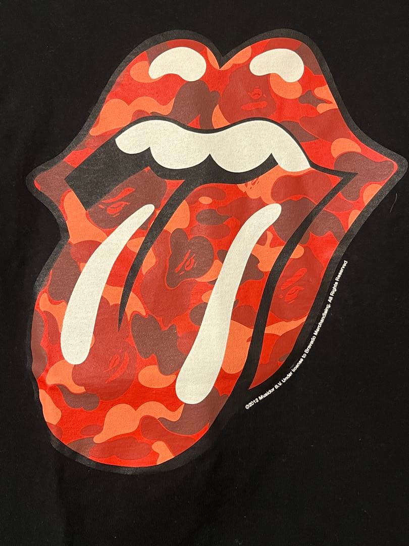 【2012年製】bape ローリング・ストーンズ Tシャツ L 日本製