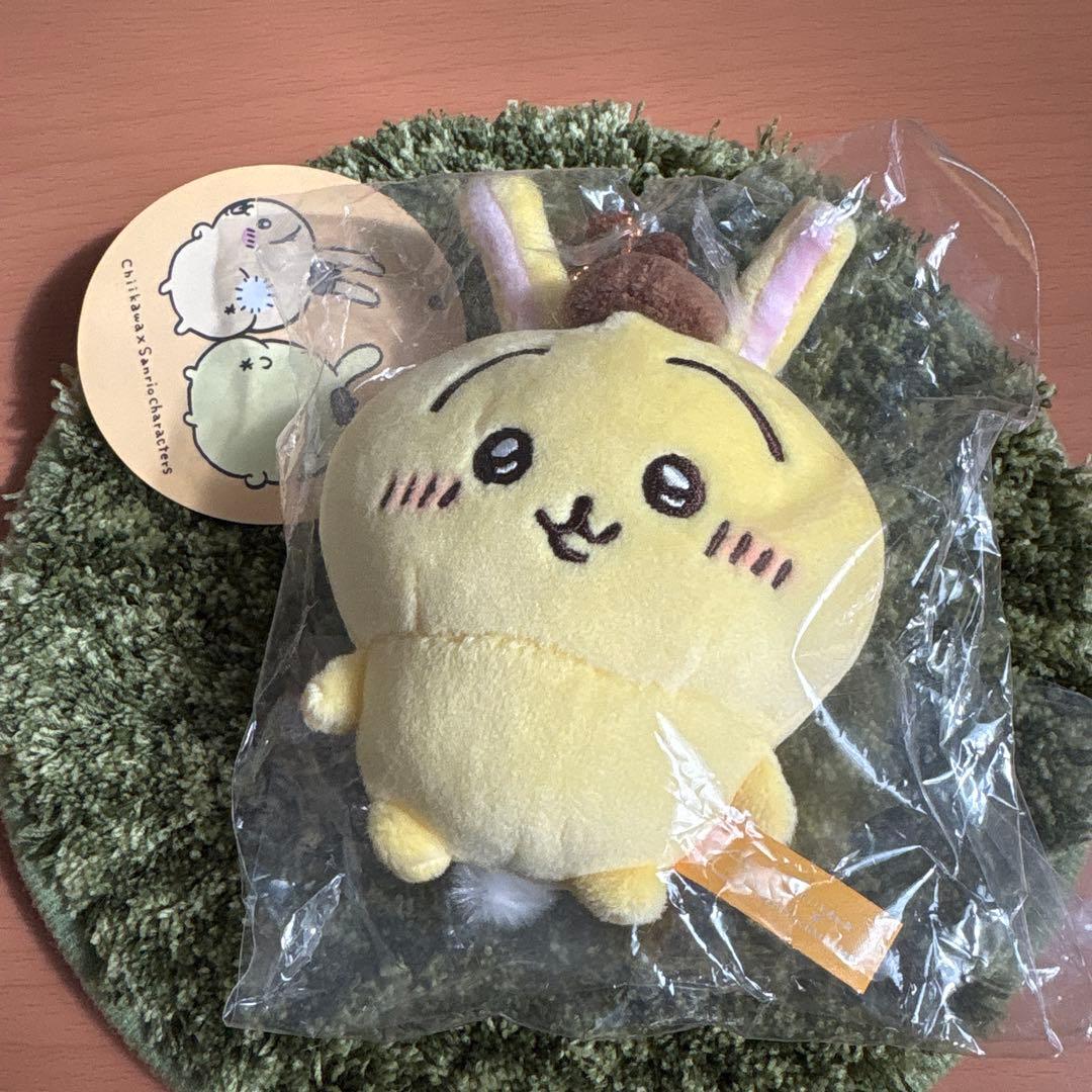 新品タグ付き ちいかわ ポムポムプリン マスコット