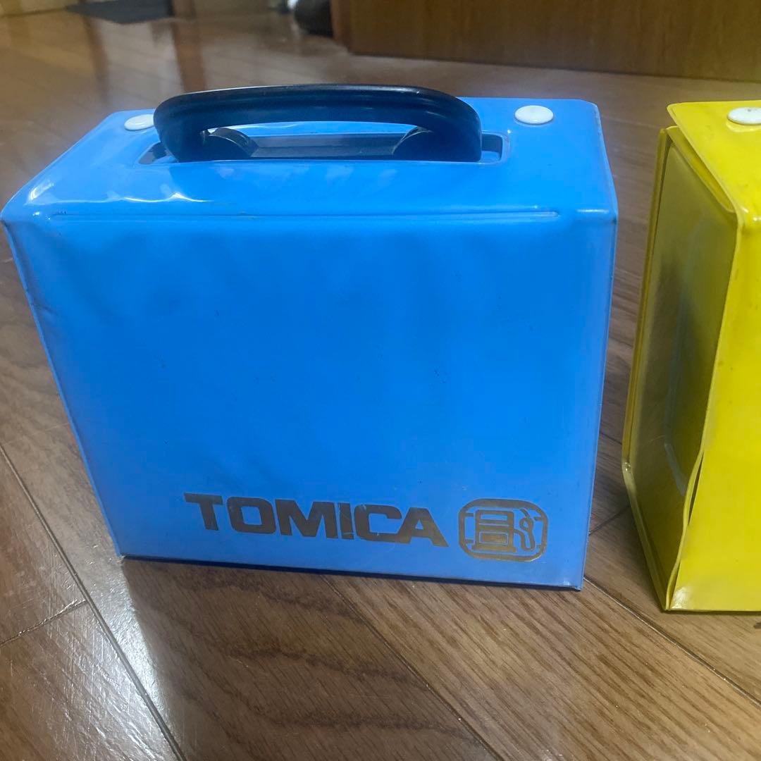 トミカ 収納ボックス 青/オレンジ