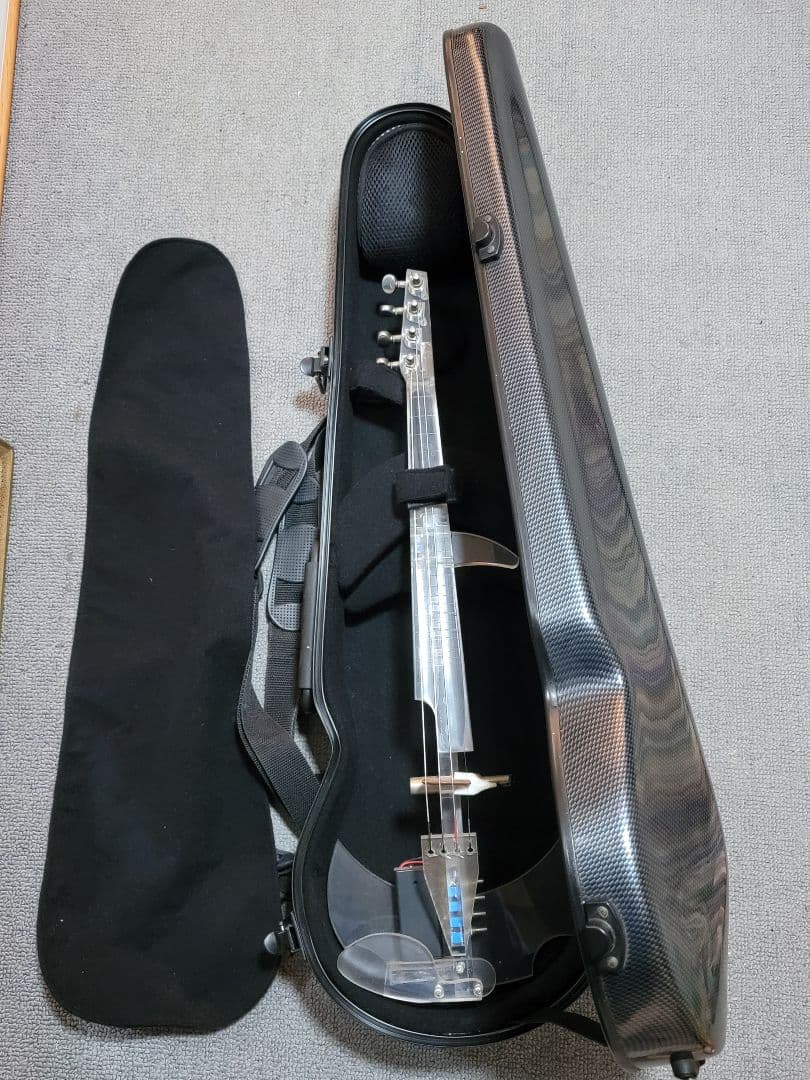 エレクトリックバイオリン 透明アクリル製 4弦