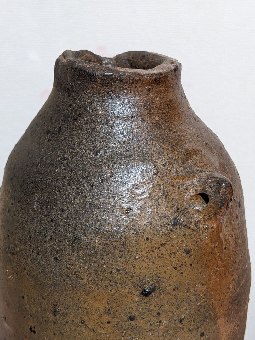 ♦珍物！時代物【在銘 古い焼締め】備前焼？コレクション 骨董品 アンティーク