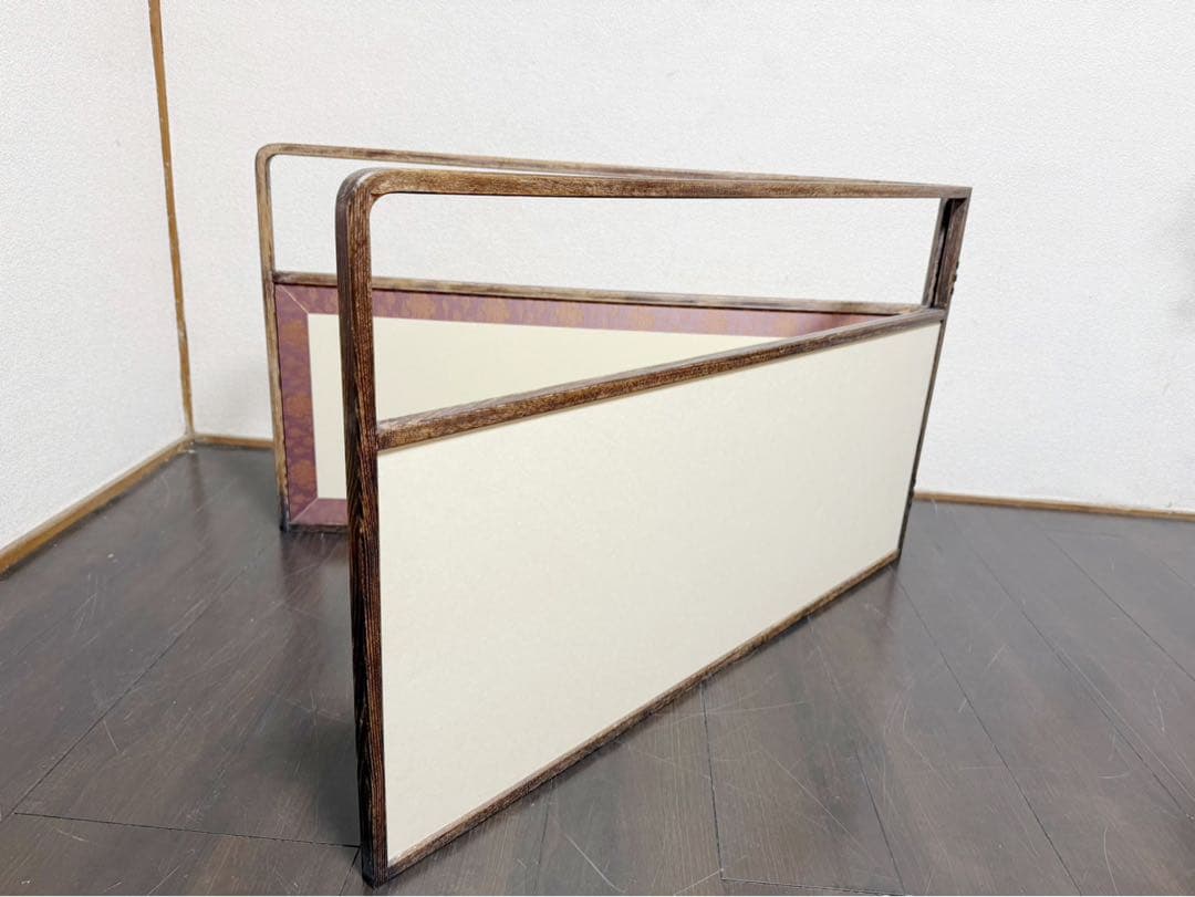 茶道具 桑缘 雲鵬 風炉先屏風 裏白 上透かし 両面使い 茶室道具