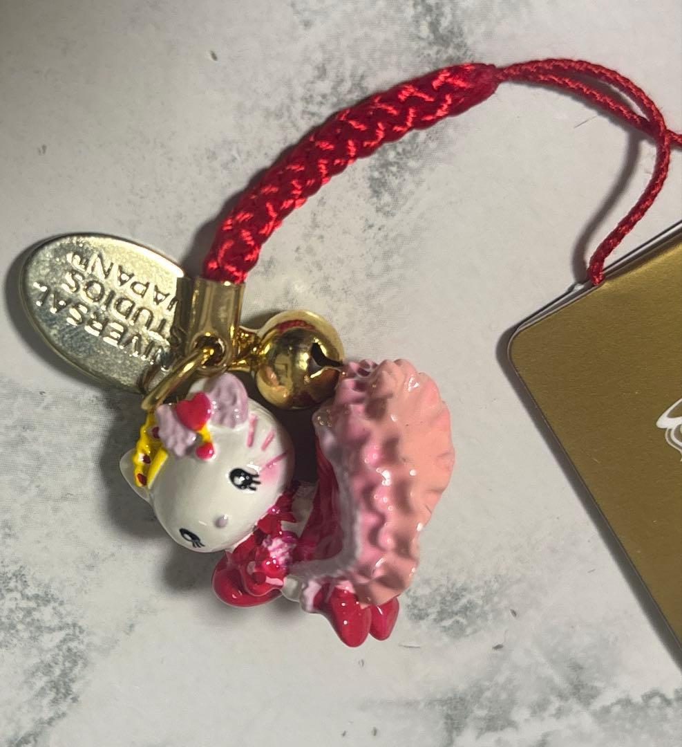 激レア！新品USJ キティちゃん2008年　ストラップ　キーホルダー　根付ユニバ