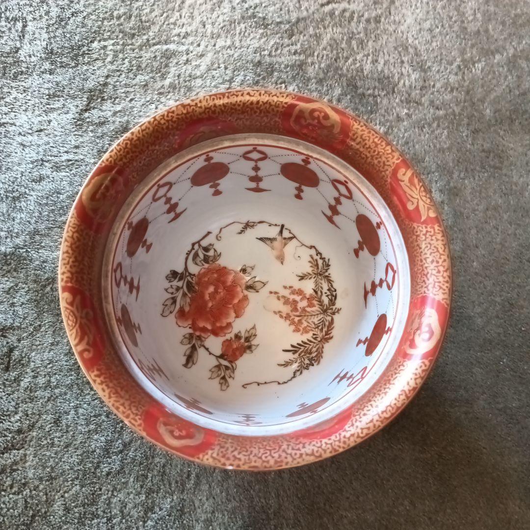 九谷焼赤絵金彩　鉢