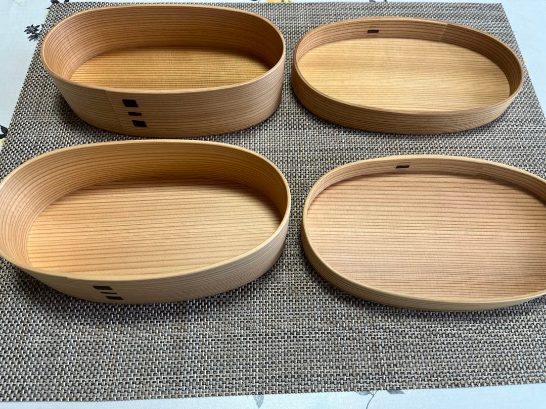 【新品未使用】　大館曲げわっぱ　お弁当箱（中）　2個セット