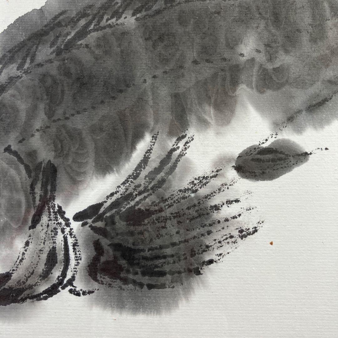 水彩画　小林冬青「かさご」　人事三杯酒