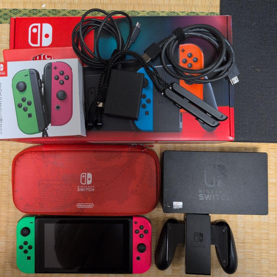 Nintendo Switch 本体　SDカード128GB及びキャリングケース