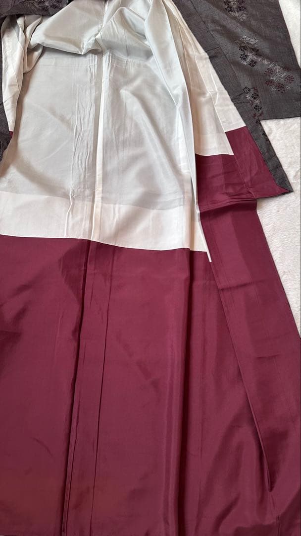 おしゃれな　本場大島紬　7マルキ　正絹