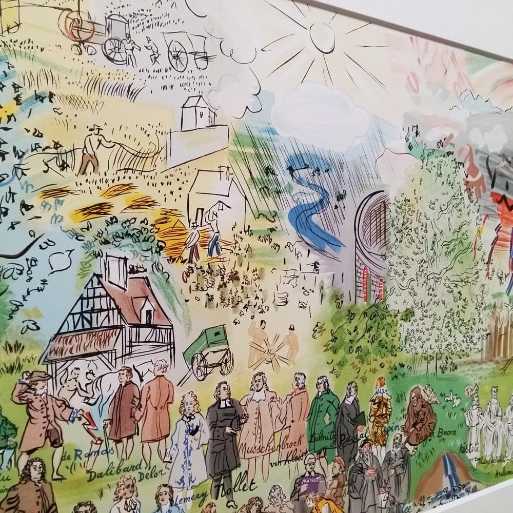 ラウル・デュフィ　画家への手紙　電気の精　1965年　リトグラフ　版画　真作